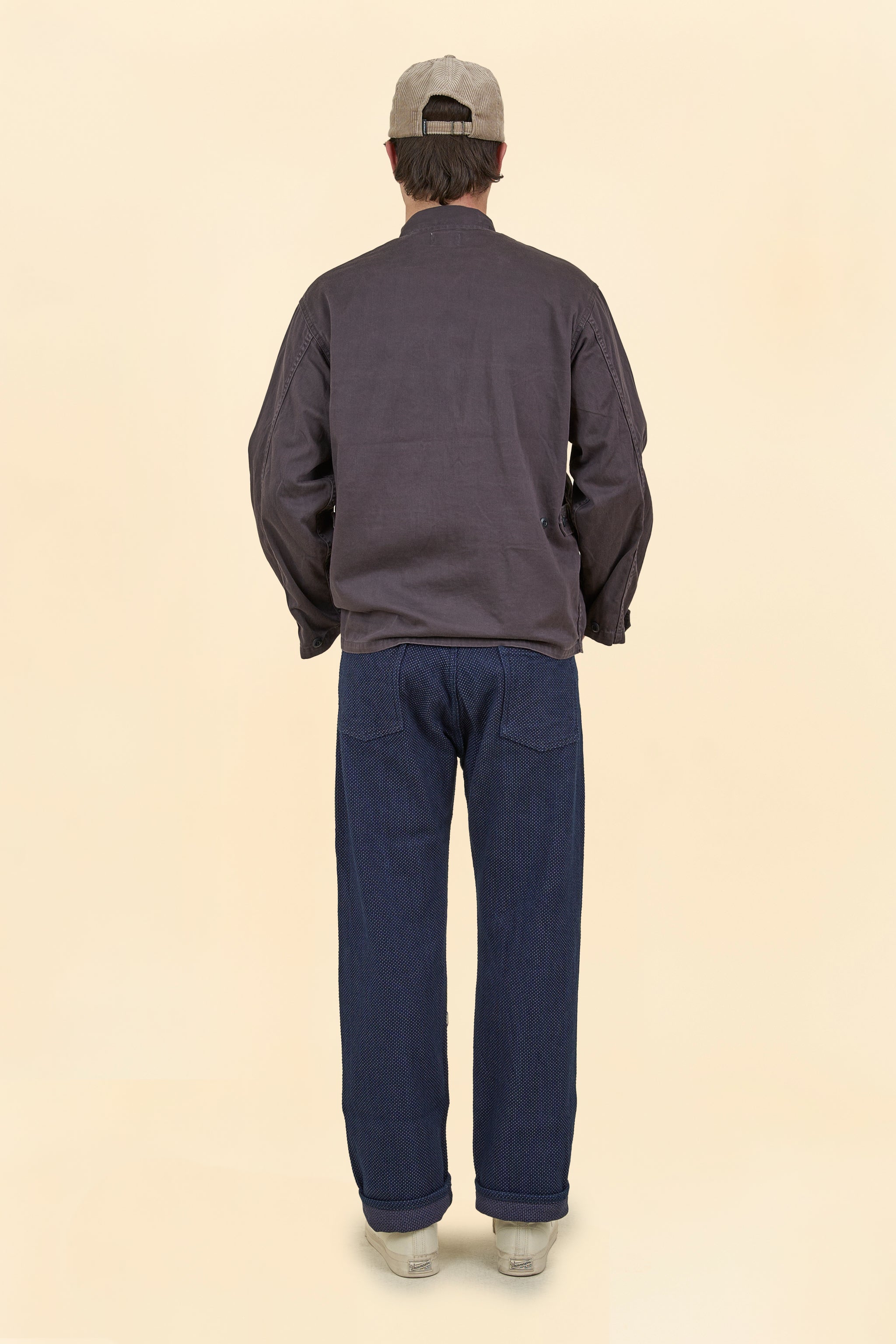 Graph Zero Sashiko Loose Straight Jeans - 14.5oz