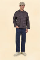 Graph Zero Sashiko Loose Straight Jeans - 14.5oz