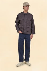 Graph Zero Sashiko Loose Straight Jeans - 14.5oz