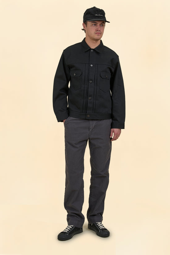 Momotaro #002 Standard Black Selvedge Denim Jacket - 14.7oz