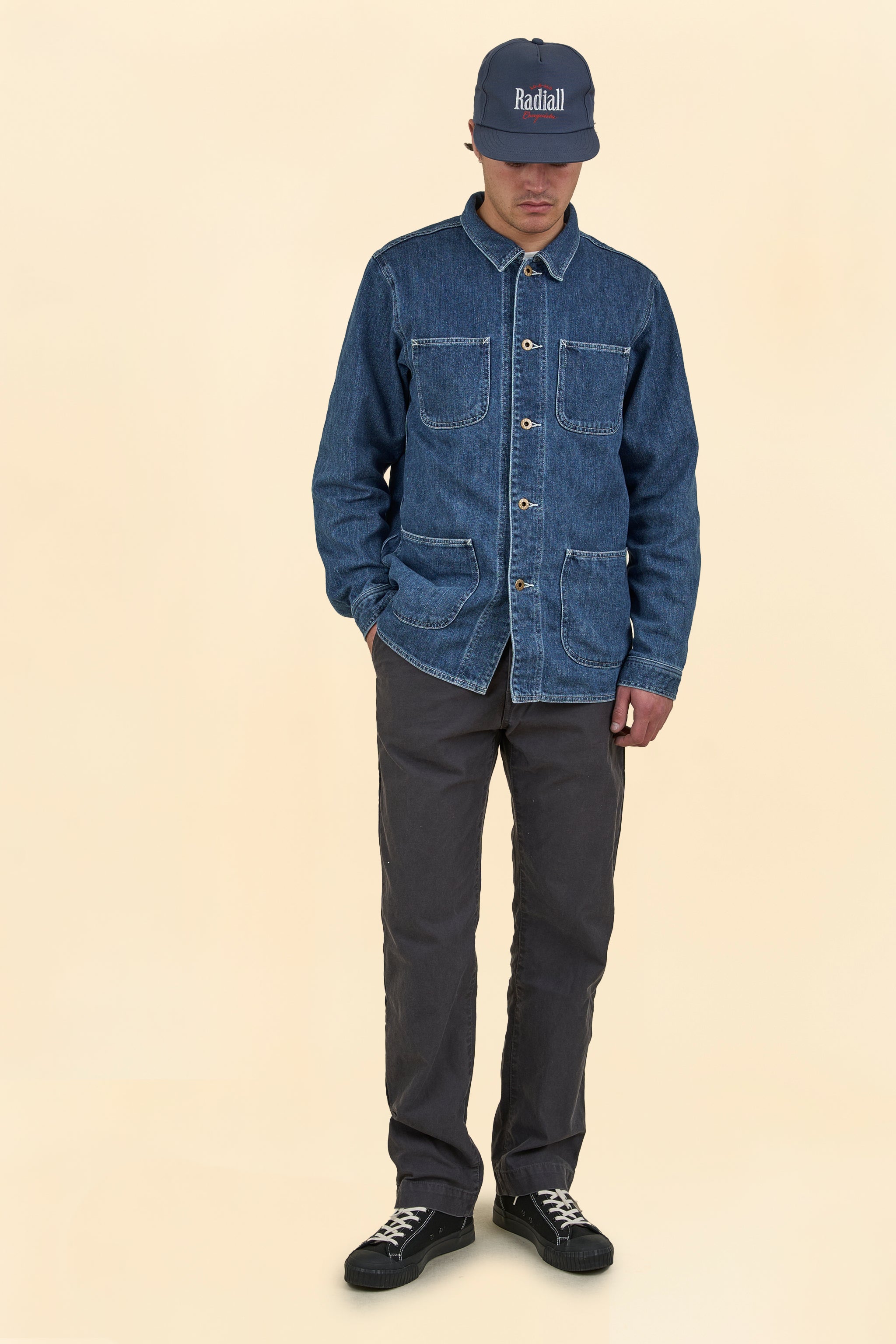 Japan Blue Denim Coverall Jacket - Indigo