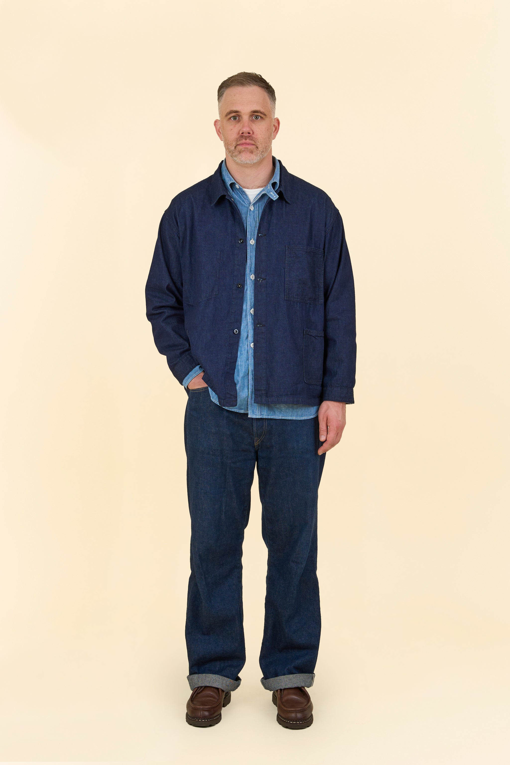 POST O'ALLS USMC 1930s Utility Jacket - Dark Indigo – URAHARA