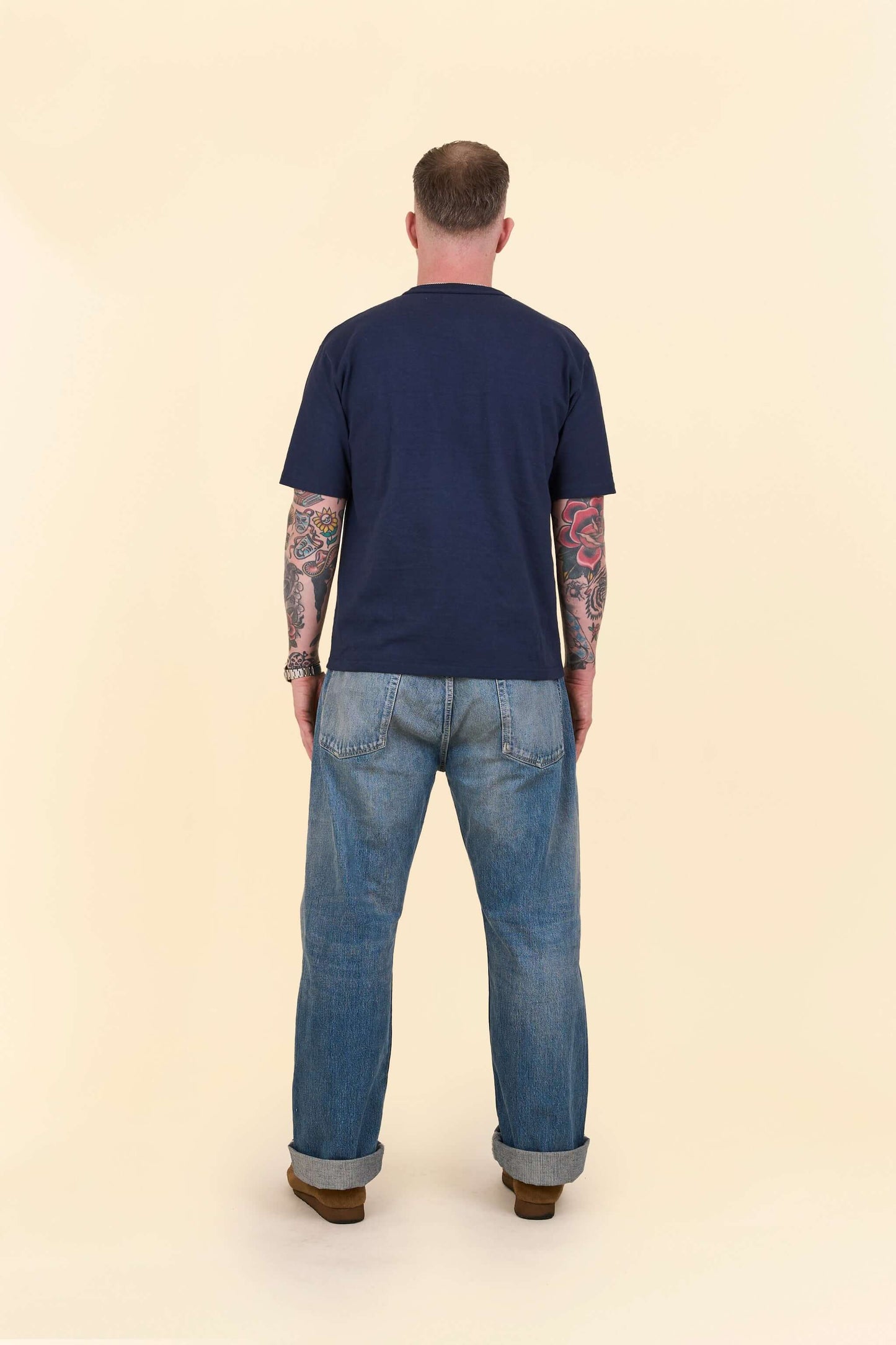 Godspeed 1950UV Japanese Selvedge Jeans – back view showing pockets