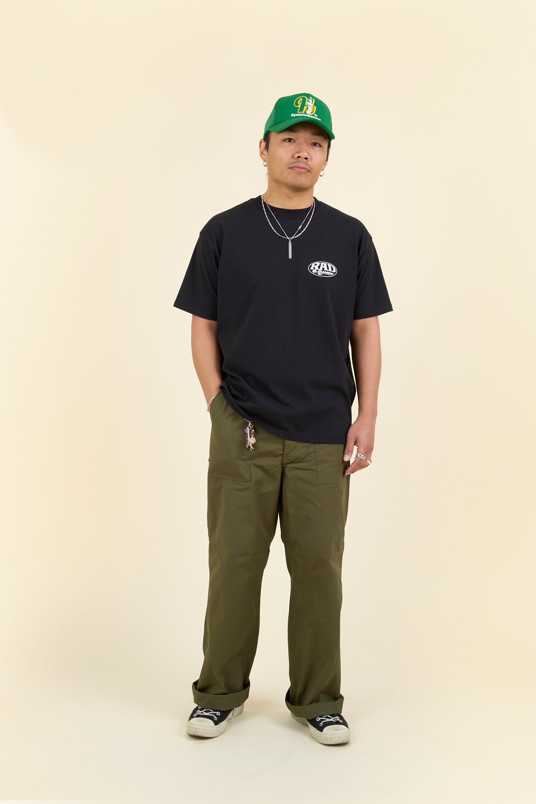 Radiall Label Crew Neck T-Shirt - Black