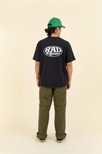 Radiall Label Crew Neck T-Shirt - Black