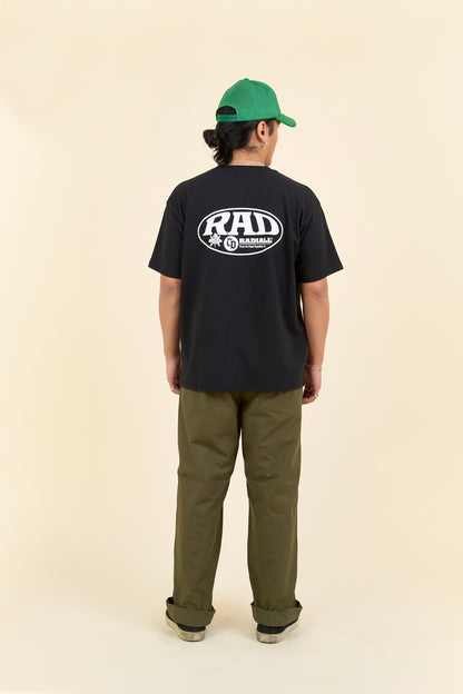 Radiall Label Crew Neck T-Shirt - Black
