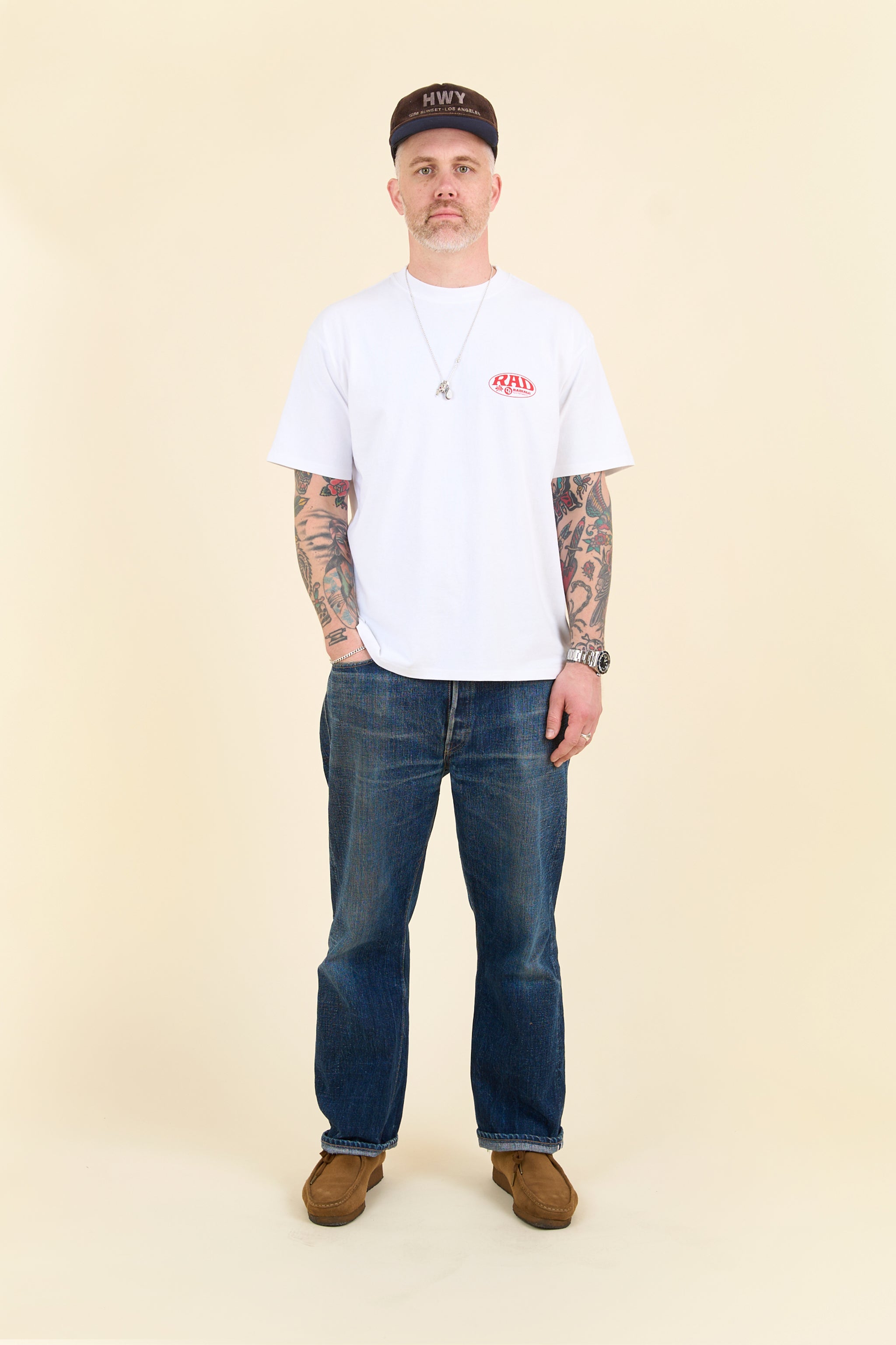Radiall Label Crew Neck T-Shirt - White