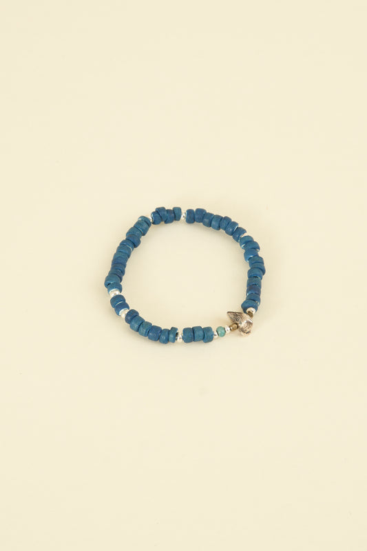 SunKu Indigo Dye Medium Beads Bracelet [SK-068]