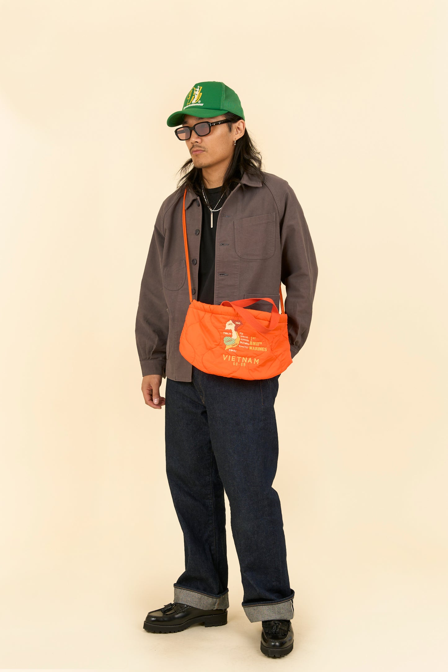 Pherrow's Tiger Quilted Bag-  Orange