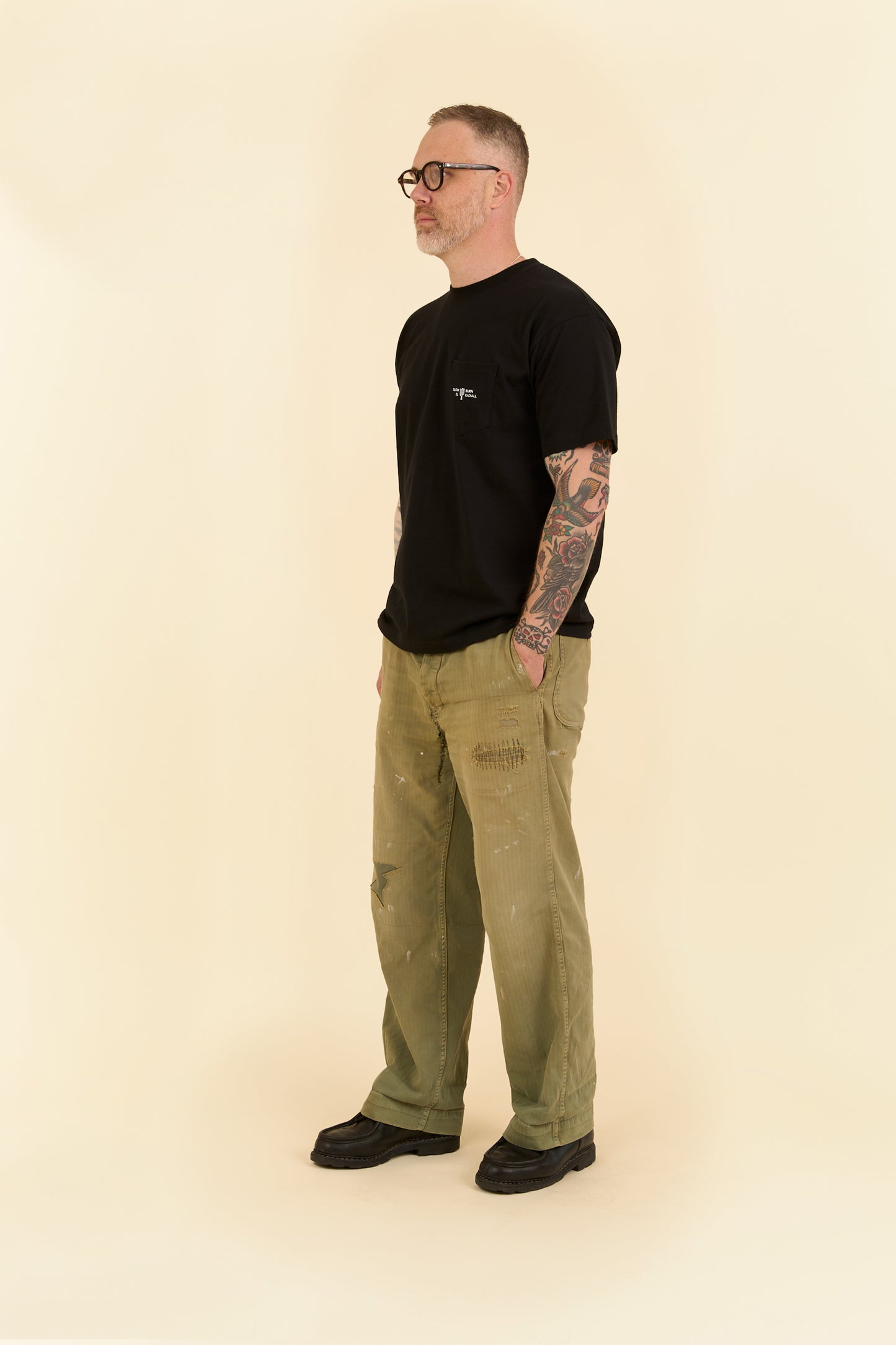 Radiall "Too Hot"  Crew Neck T-Shirt - Black