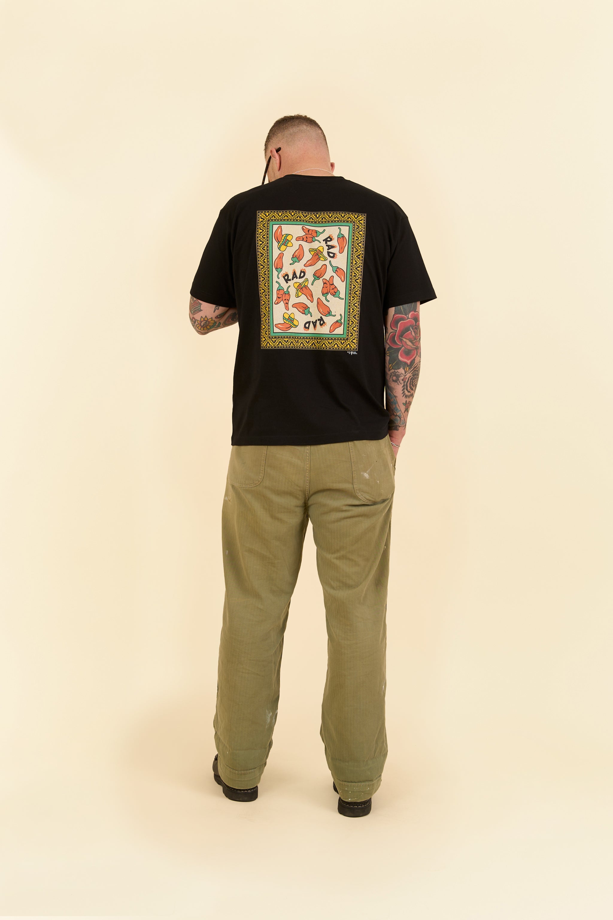 Radiall "Too Hot"  Crew Neck T-Shirt - Black