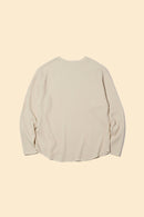 Radiall Big Waffle Boat Neck Long Sleeve T-Shirt - Ivory