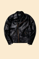 Double Helix 'Deviant' Horsehide Leather Jacket - Black