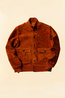 Double Helix 'Huntsman' Horsehide Suede Jacket - Brown