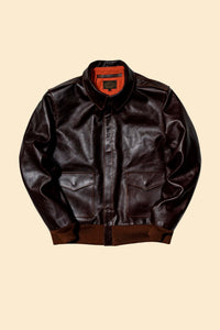 Double Helix 'Type A-2' Horsehide Leather Jacket