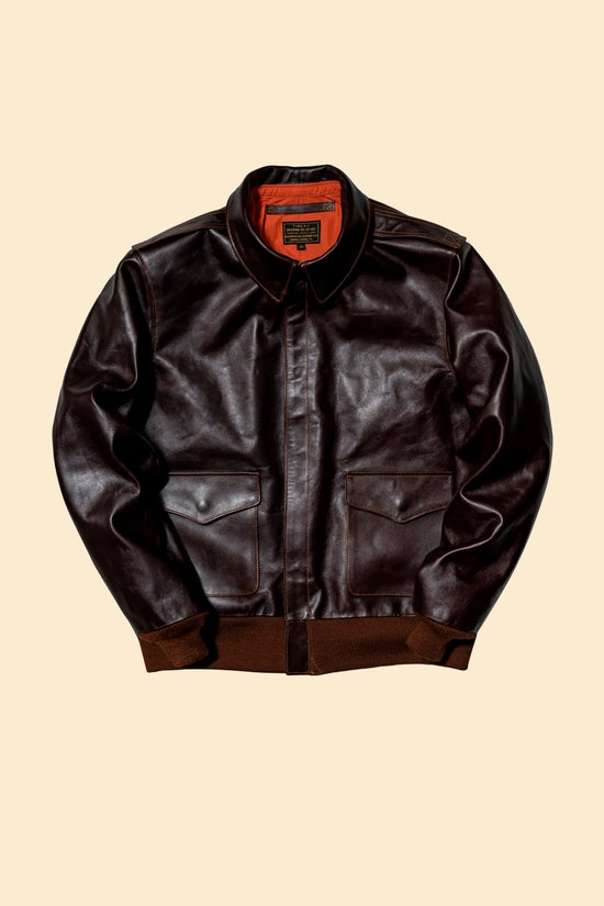Double Helix 'Type A-2' Horsehide Leather Jacket
