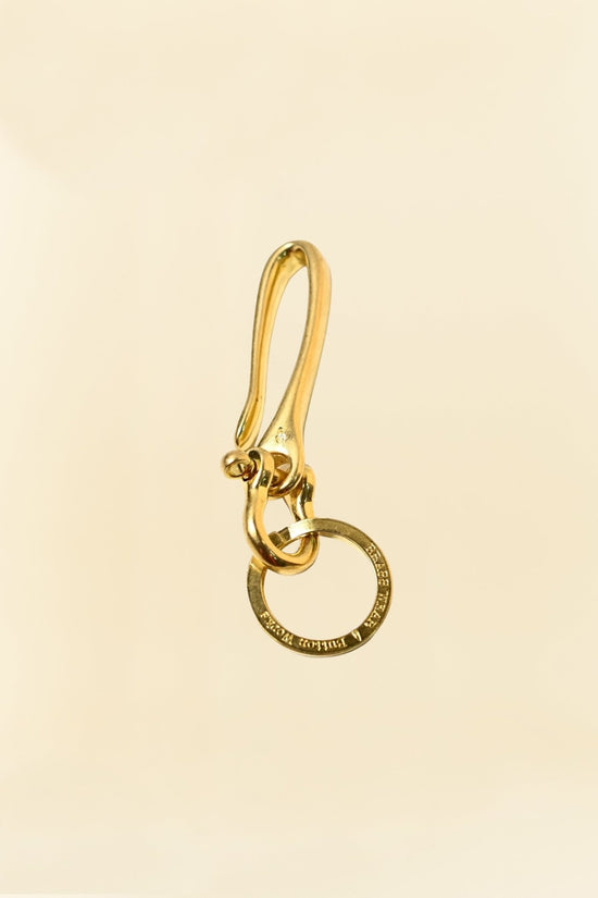 Button Works "Brass Wear" Fish Hook Key Holder