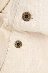 Japan Blue Organic Drill Coverall Jacket - Natural