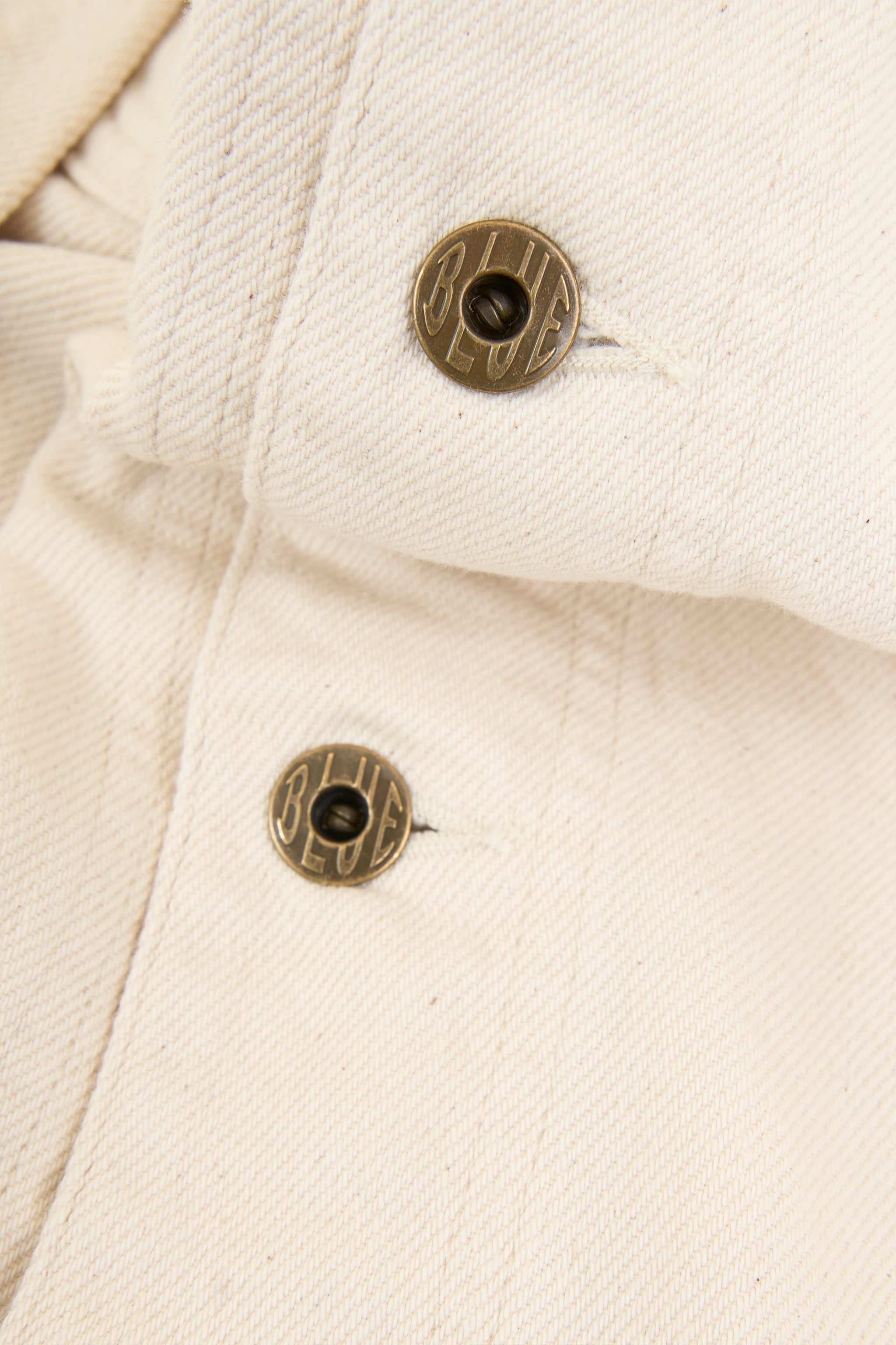 Japan Blue Organic Drill Coverall Jacket - Natural