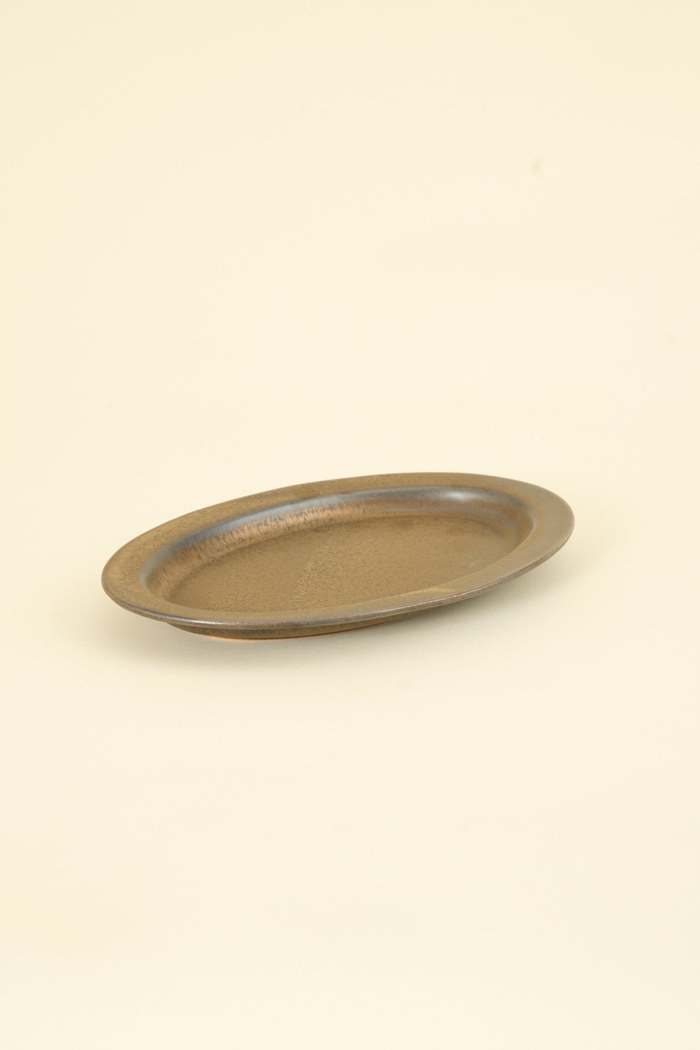 CHIPS Inc. Ancient Pottery Oval Plate - Brass - CHIPS inc. - URAHARA