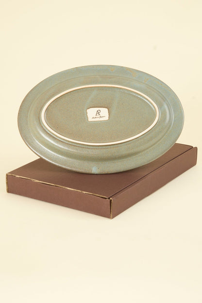 CHIPS Inc. Ancient Pottery Oval Plate - Gray - CHIPS inc. - URAHARA