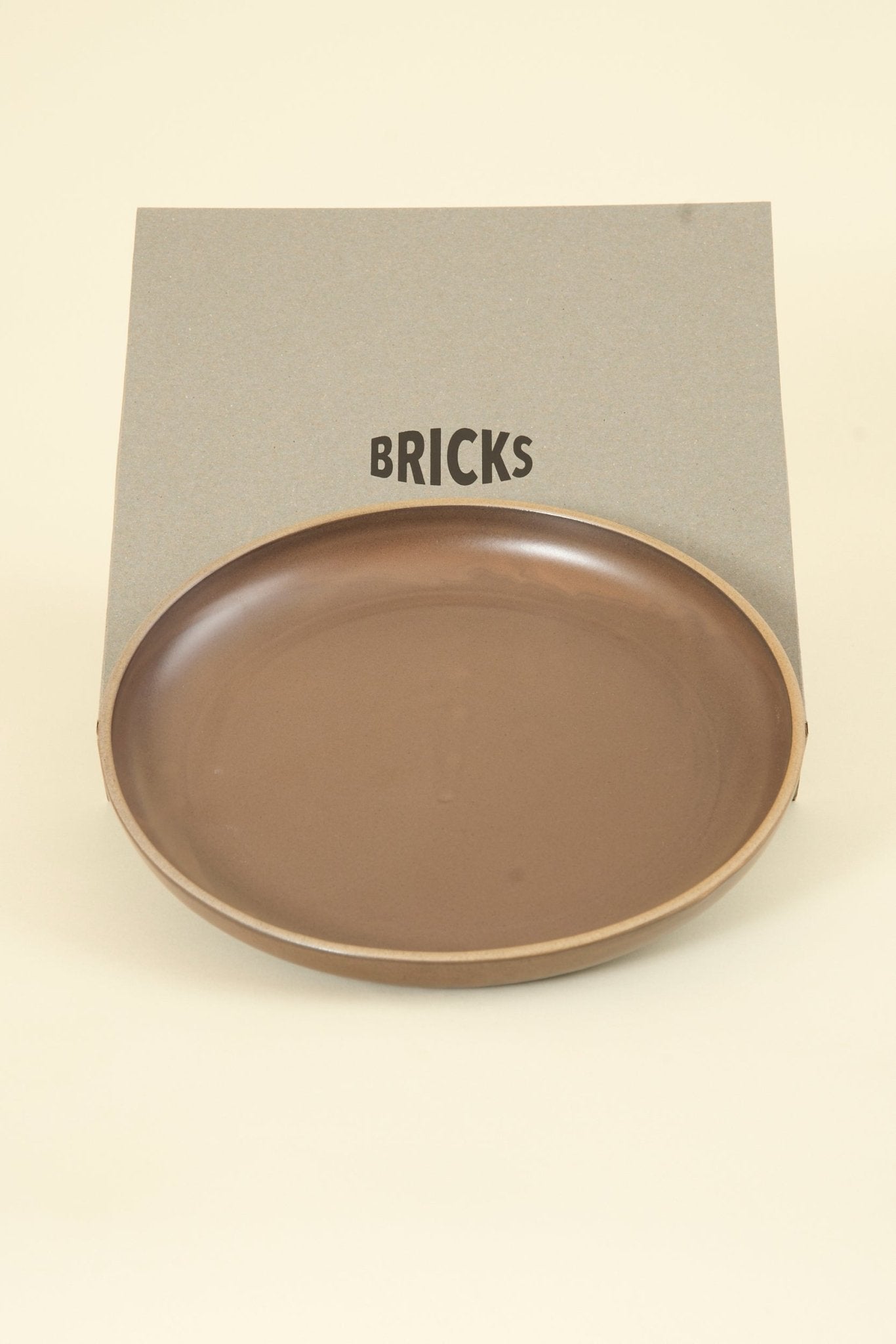 CHIPS Inc. BRICKS Large Plate - Brown - CHIPS inc. - URAHARA