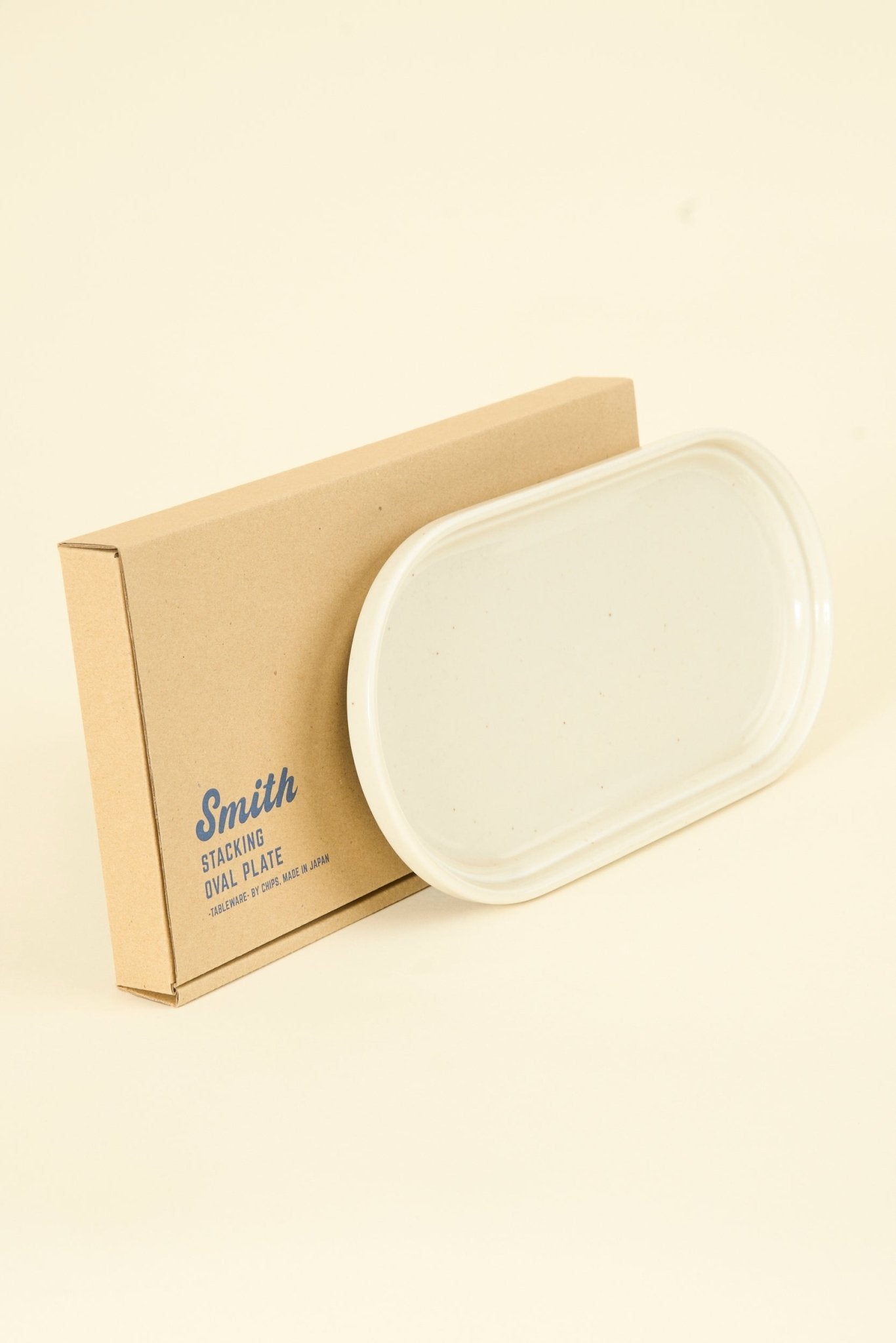 CHIPS Inc. Smith Stacking Oval Plate - Vanilla - CHIPS inc. - URAHARA