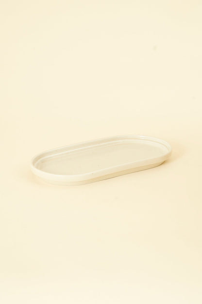 CHIPS Inc. Smith Stacking Oval Plate - Vanilla - CHIPS inc. - URAHARA