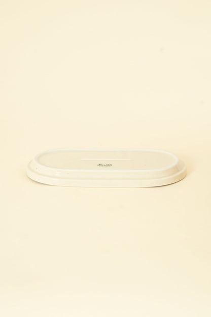 CHIPS Inc. Smith Stacking Oval Plate - Vanilla - CHIPS inc. - URAHARA