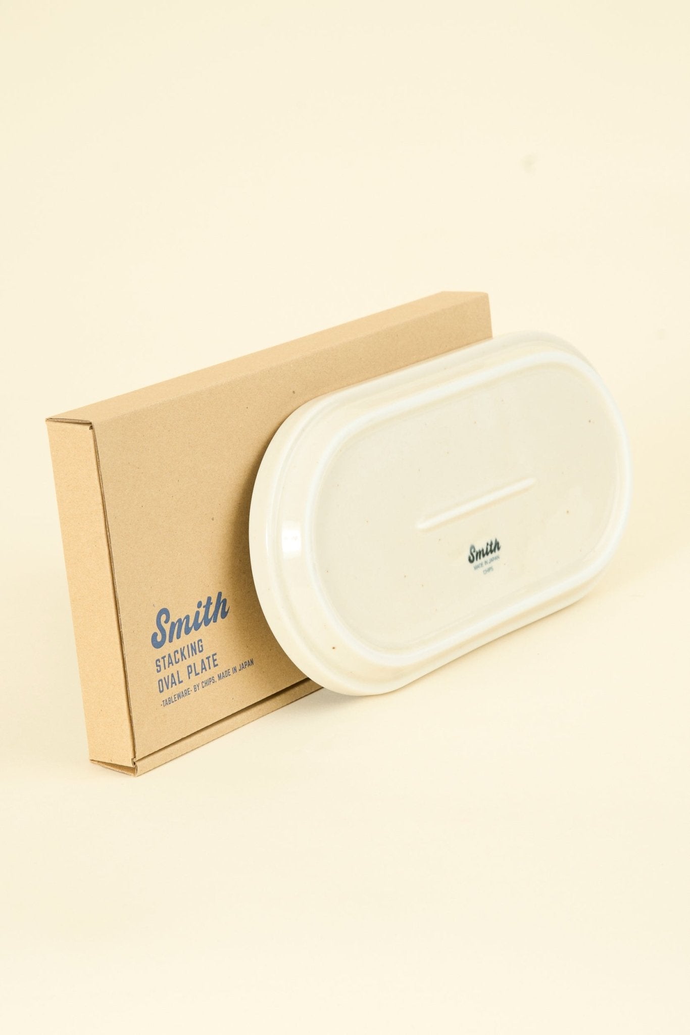 CHIPS Inc. Smith Stacking Oval Plate - Vanilla - CHIPS inc. - URAHARA