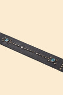 Radiall Rhodes Studded Leather Belt - Black