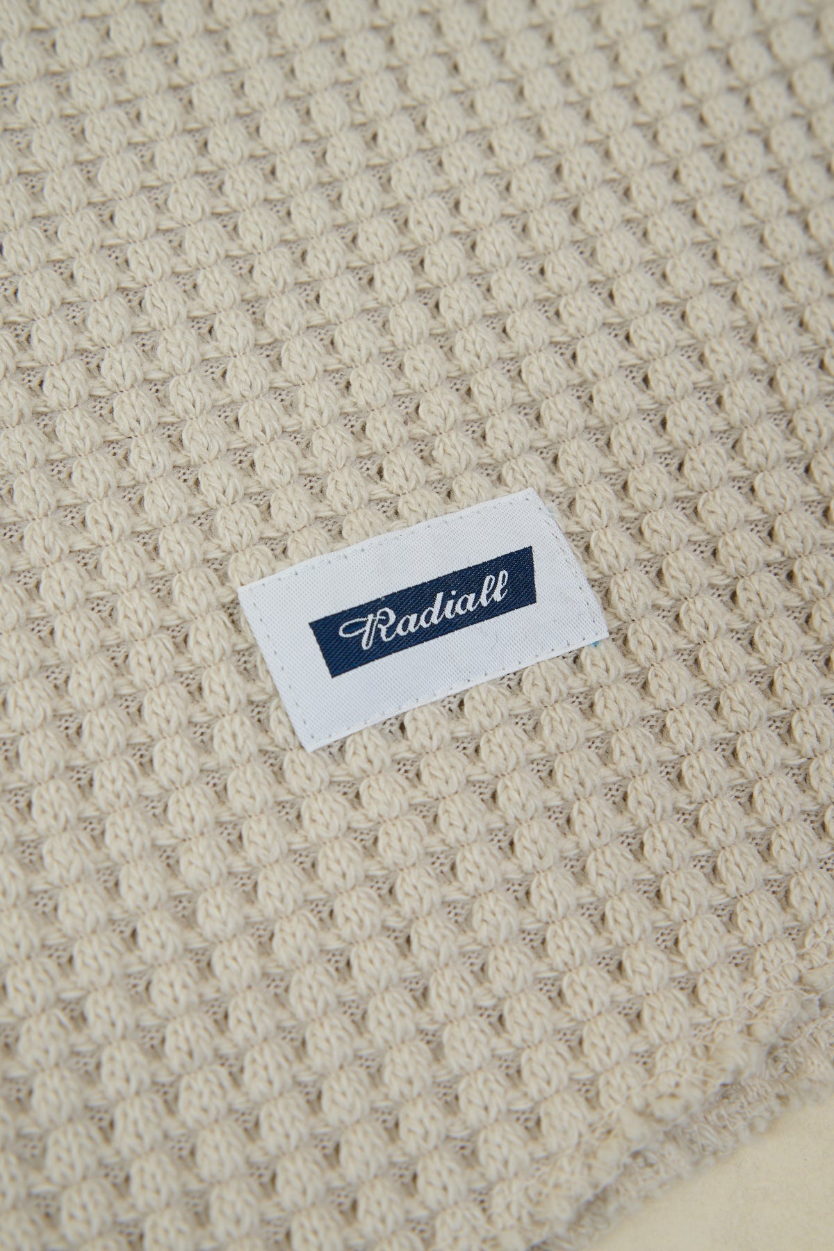 Radiall Big Waffle Boat Neck Long Sleeve T-Shirt - Ivory