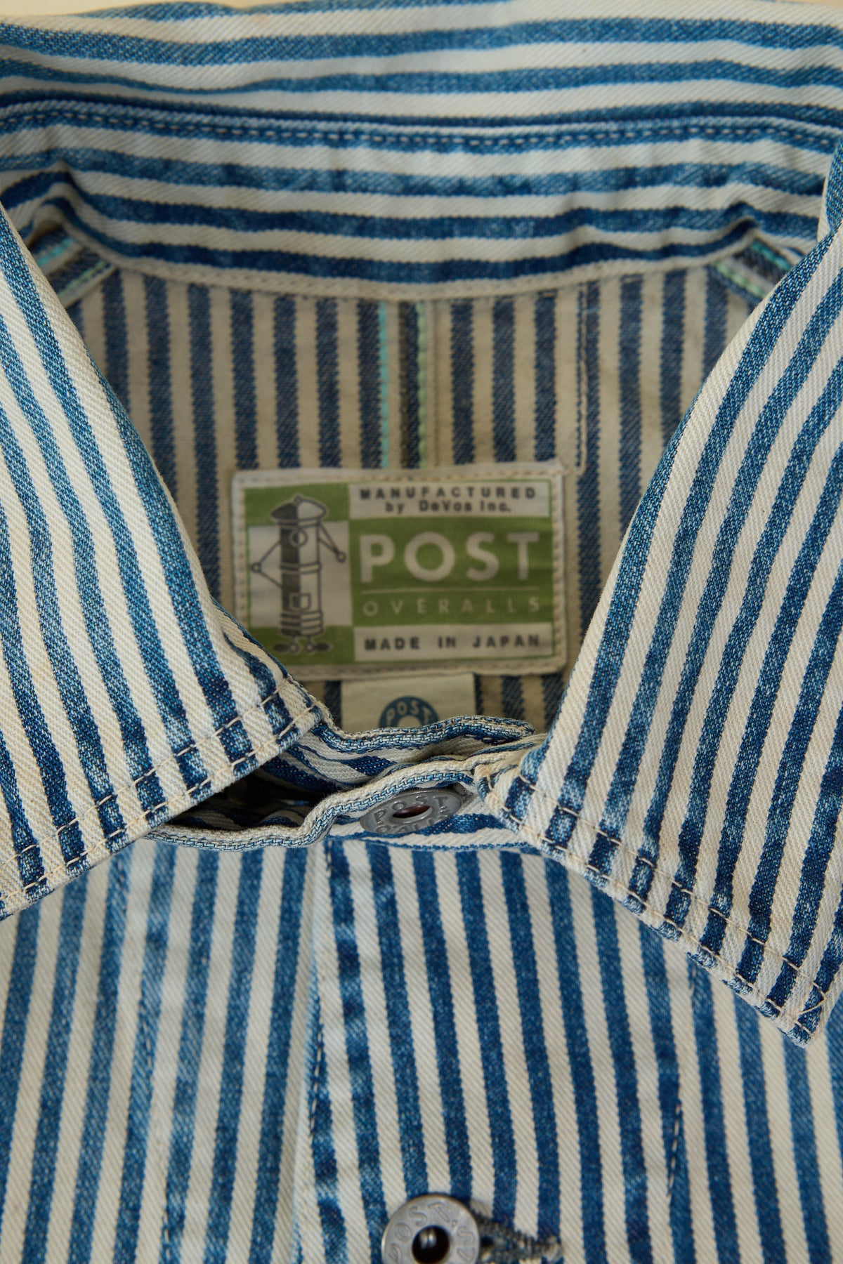POST O'ALLS Engineers' Jacket - Hickory Stripe