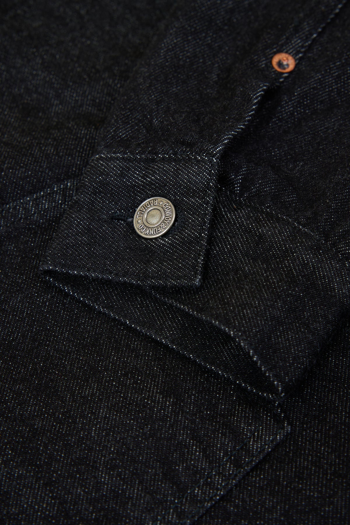 Radiall Classic 350 Top Trucker Jacket - Deep Black