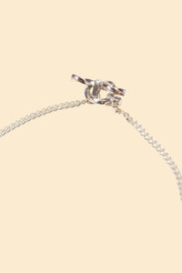 Radiall Curb T-Bar Necklace - Silver