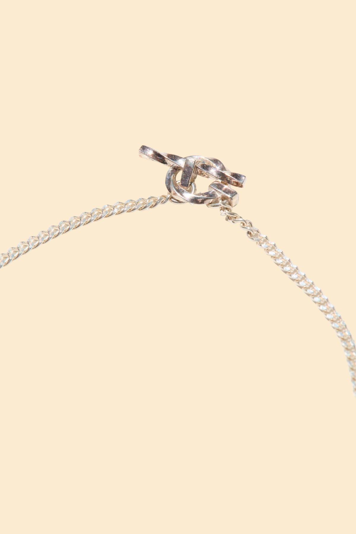 Radiall Curb T-Bar Necklace - Silver