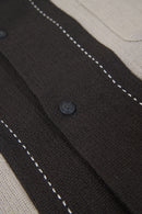Radiall Fleetline Short Sleeve Shirt - Ink Black/Gray
