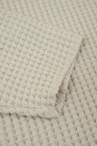 Radiall Big Waffle Boat Neck Long Sleeve T-Shirt - Ivory