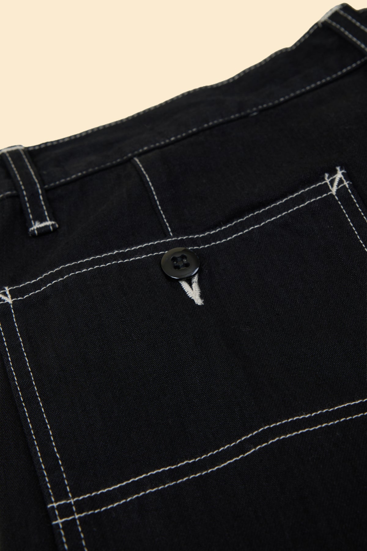 Radiall Chev Wide Fit Carpenter Pants - Black