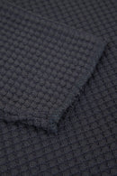 Radiall Big Waffle Boat Neck Long Sleeve T-Shirt - Steel Grey