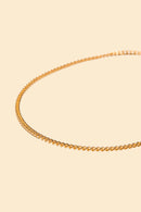 Radiall Curb T-Bar Necklace - Gold