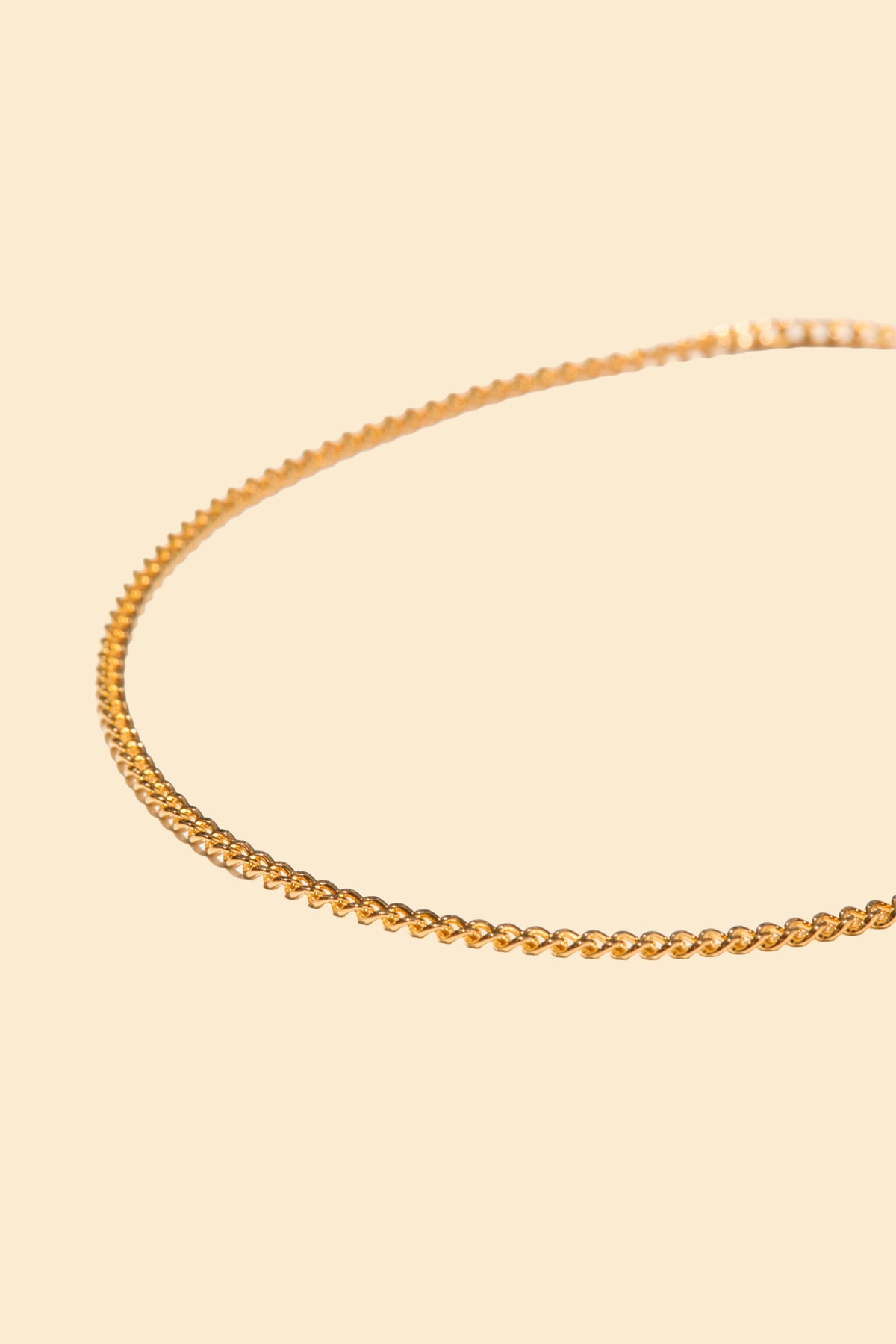 Radiall Curb T-Bar Necklace - Gold