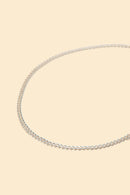 Radiall Curb T-Bar Necklace - Silver