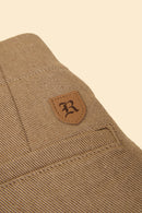 Radiall Fleetline Wide Fit Pleated Trousers - Sand Beige