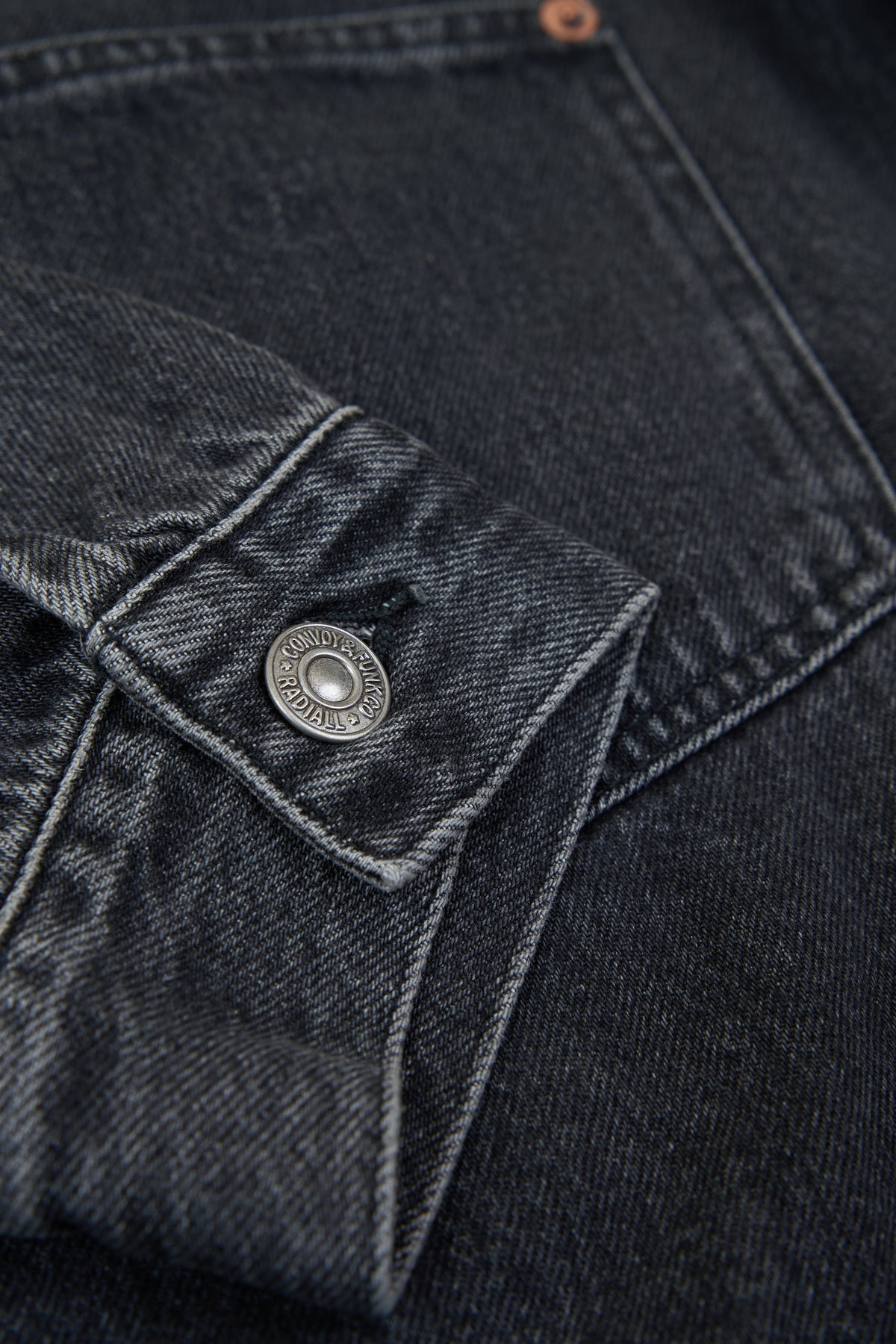 Radiall Classic 350 Top Trucker Jacket - Light Black