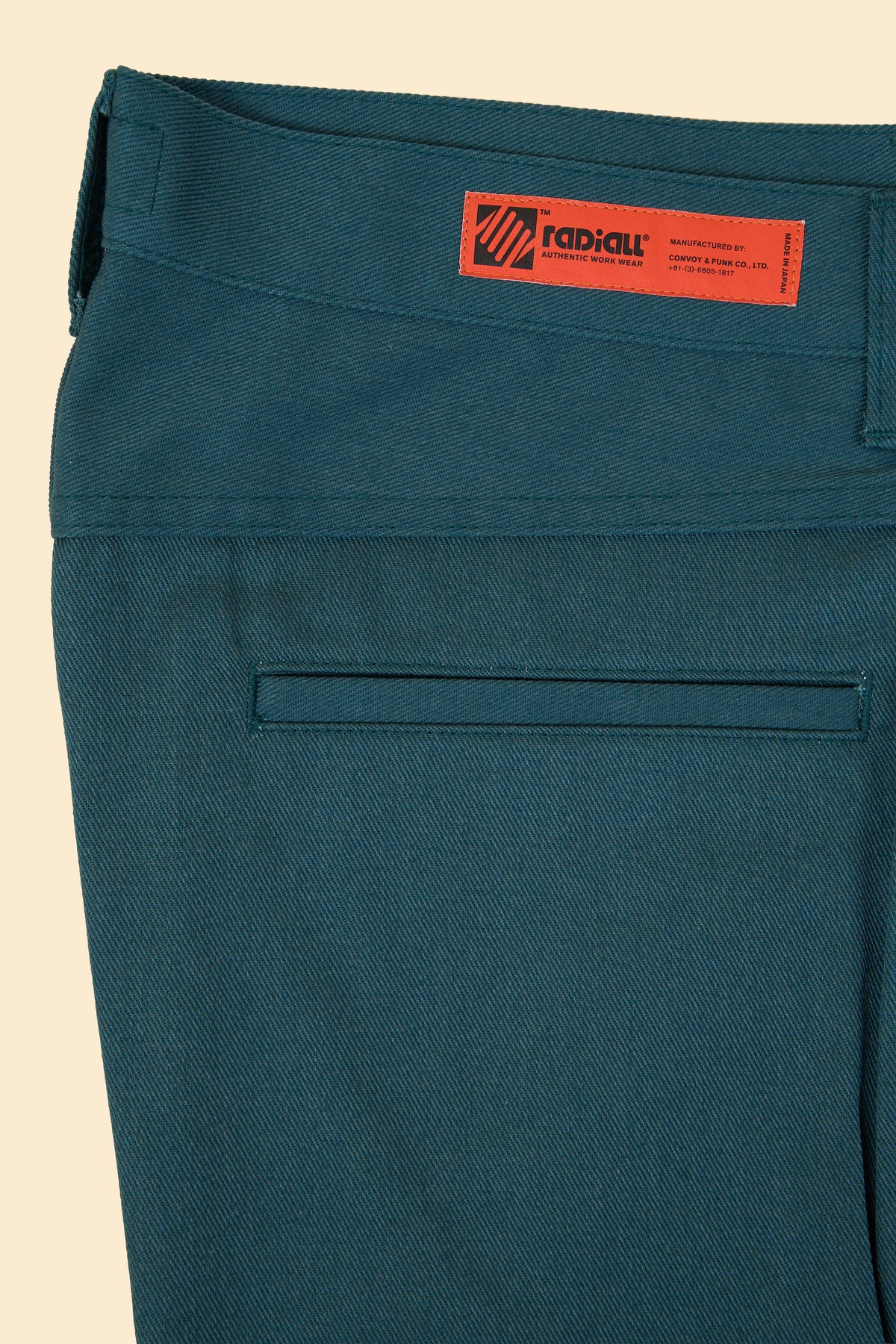 Radiall Motown Wide Tapered Fit Work Pants - Lincoln Green