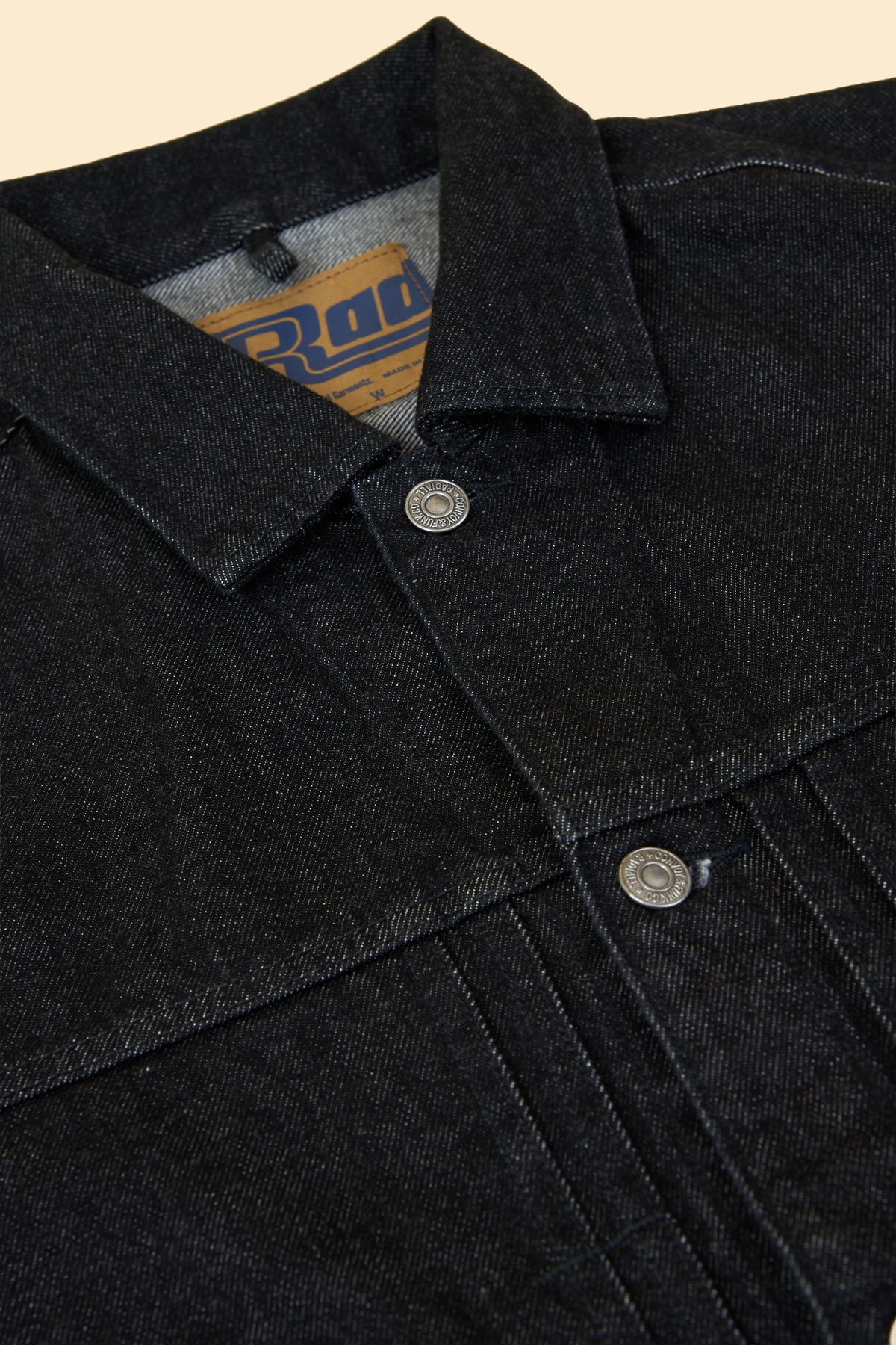Radiall Classic 350 Top Trucker Jacket - Deep Black