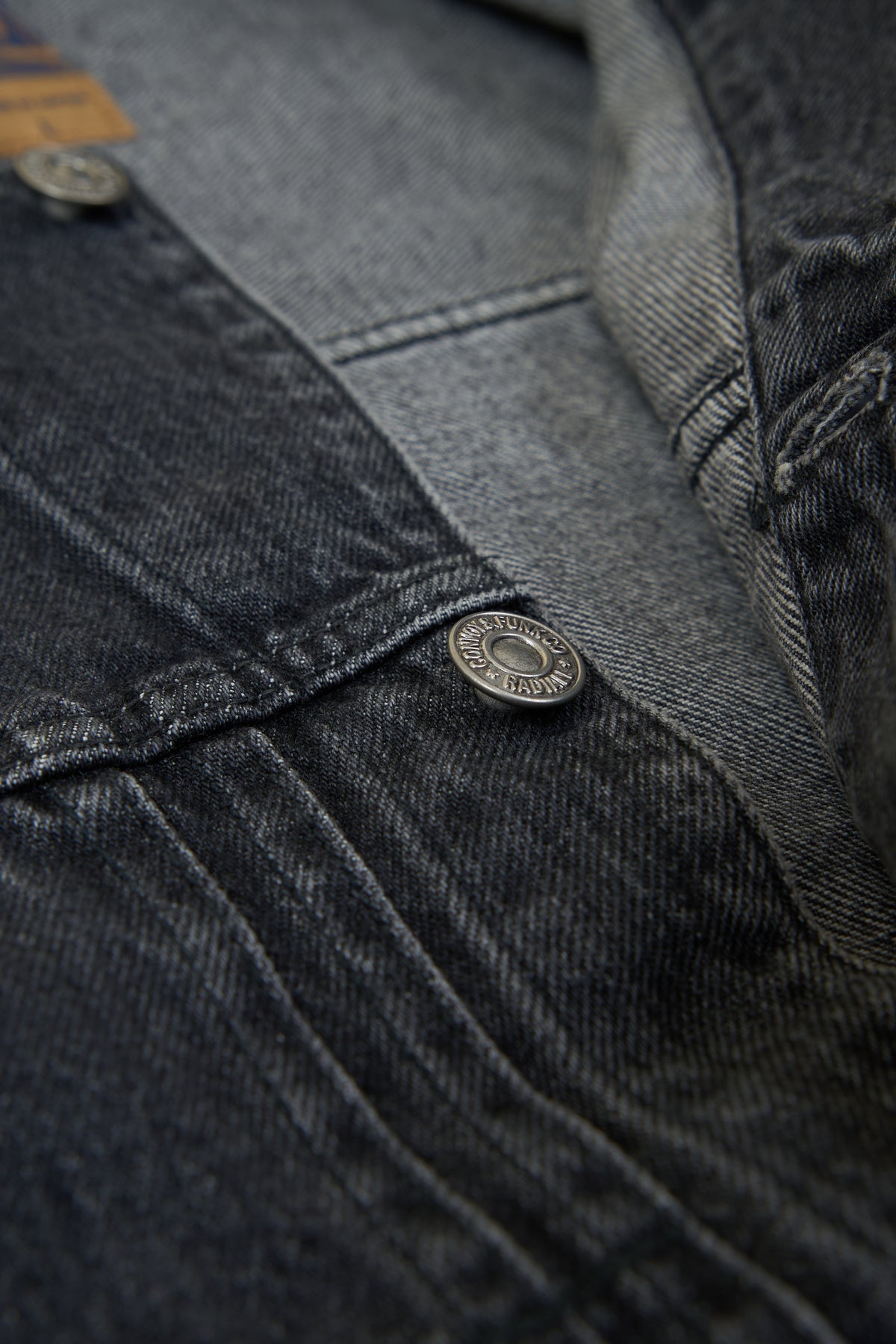 Radiall Classic 350 Top Trucker Jacket - Light Black
