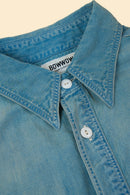 BOW WOW Solid Blue Chambray Shirt