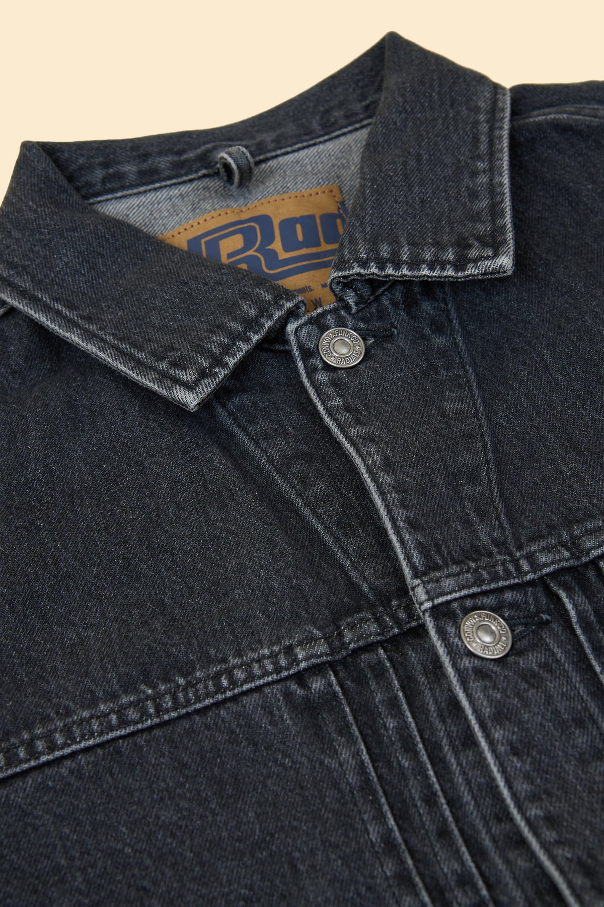 Radiall Classic 350 Top Trucker Jacket - Light Black